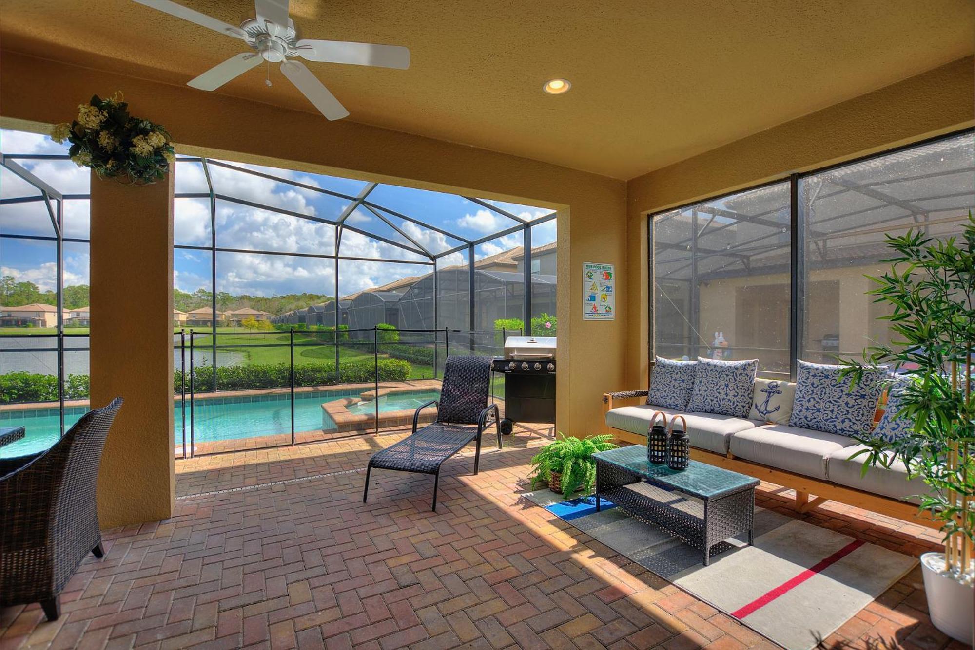 Stylish Cozy Family Getaway With Private Pool And Lake View Kissimmee Exterior photo