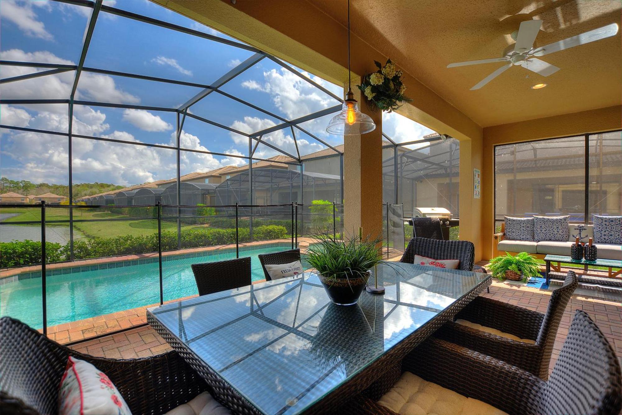 Stylish Cozy Family Getaway With Private Pool And Lake View Kissimmee Exterior photo